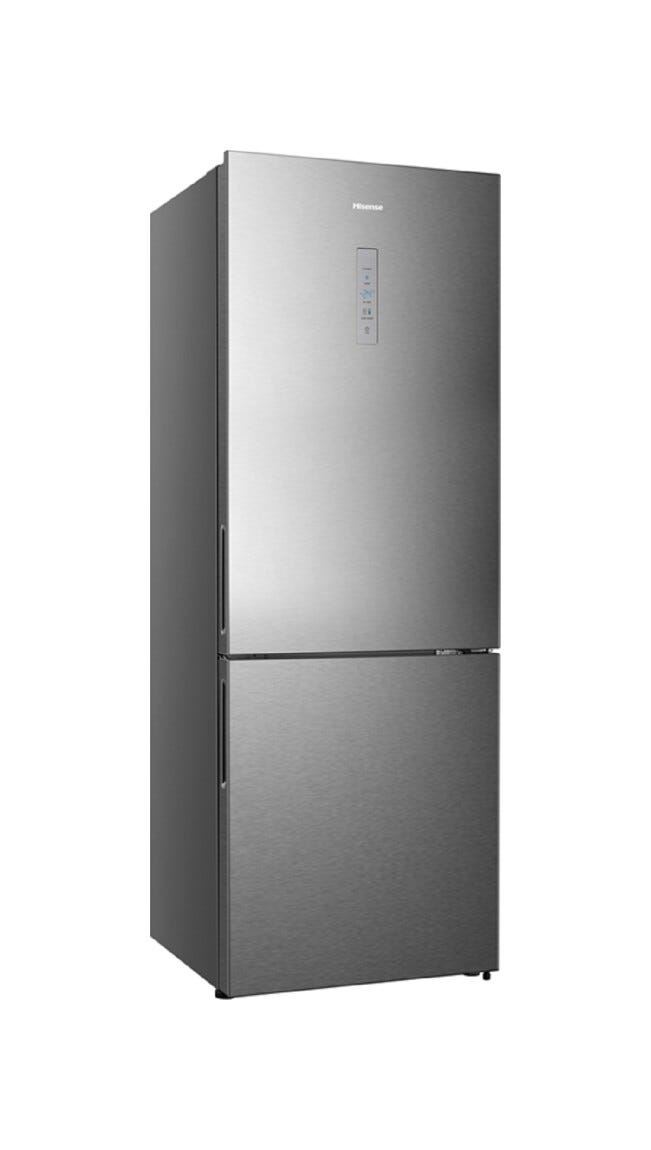 Hisense RB645N4BIE Frigorifero con congelatore a libera installazione - cm. 70 h. 200 - lt. 495 - inox