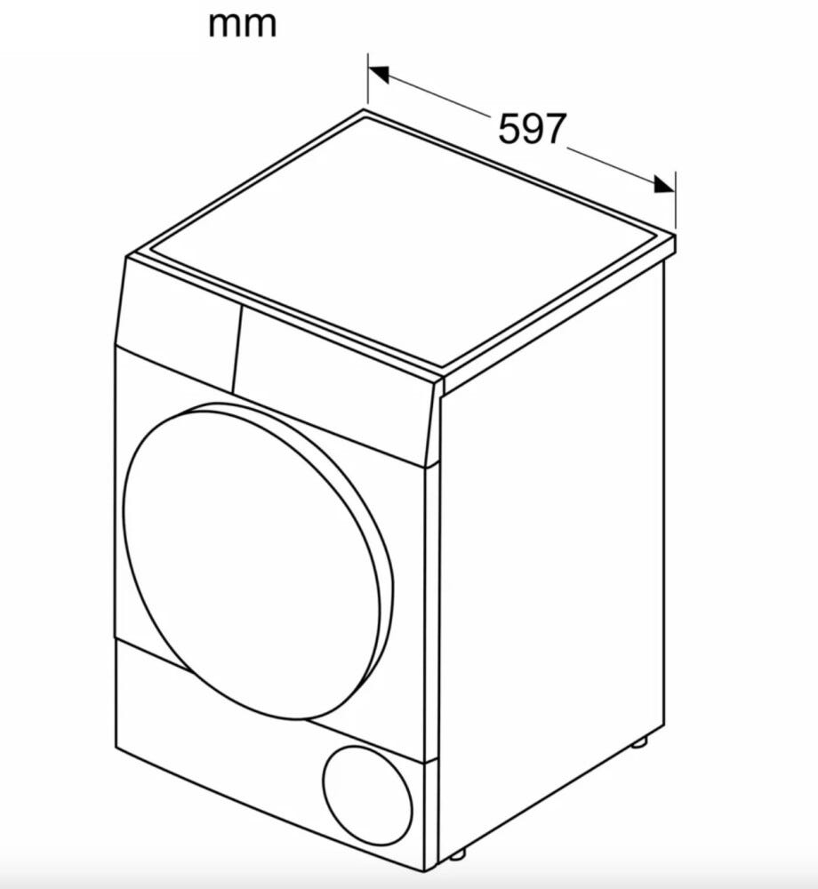 Balay 3SB380B Asciugatrice cm. 60 - capacità 8 kg - bianco