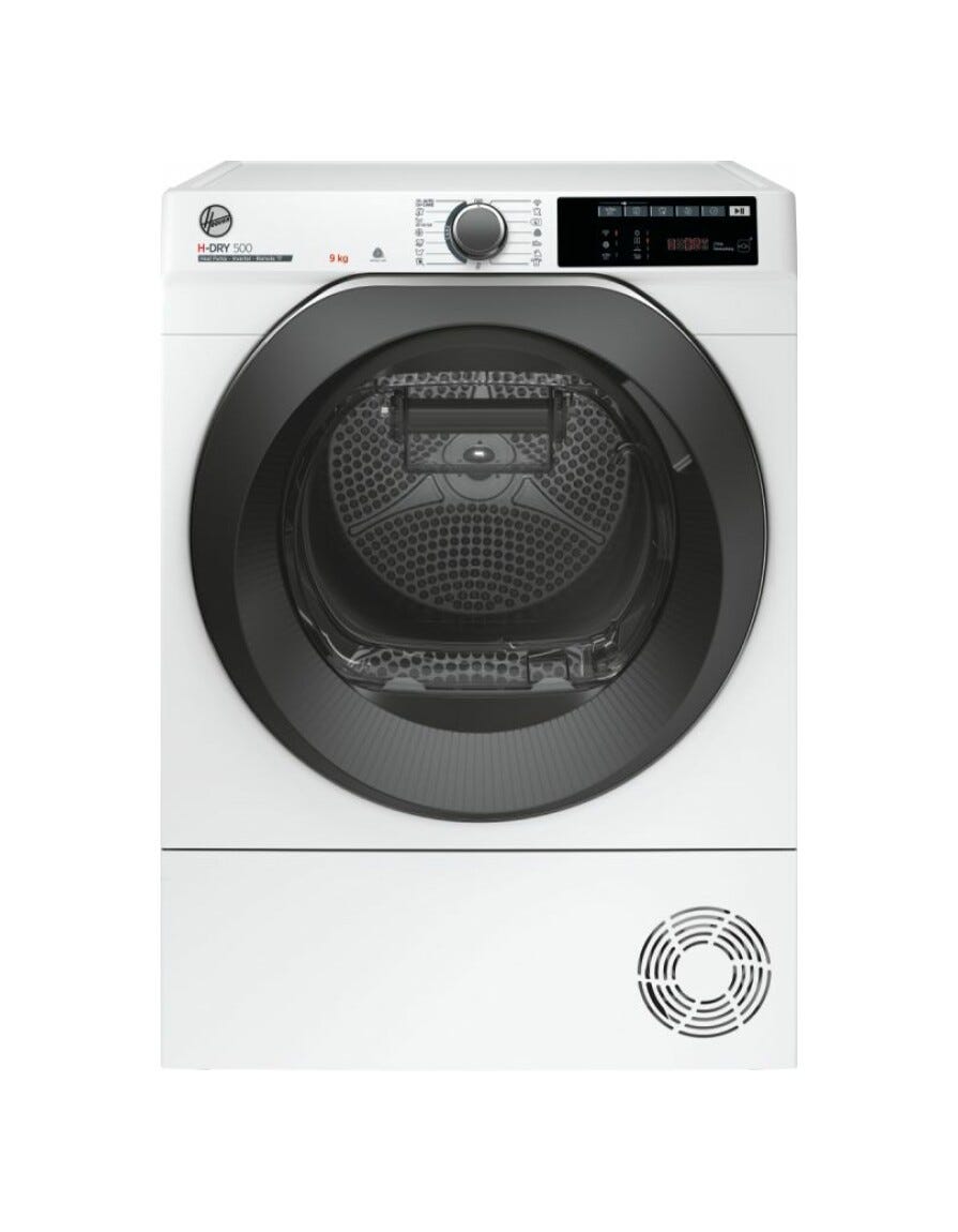 Hoover NDE H9A3TCBEXS-S H-DRY 500 Asciugatrice a pompa di calore cm. 60 - capacità 9 kg - bianco