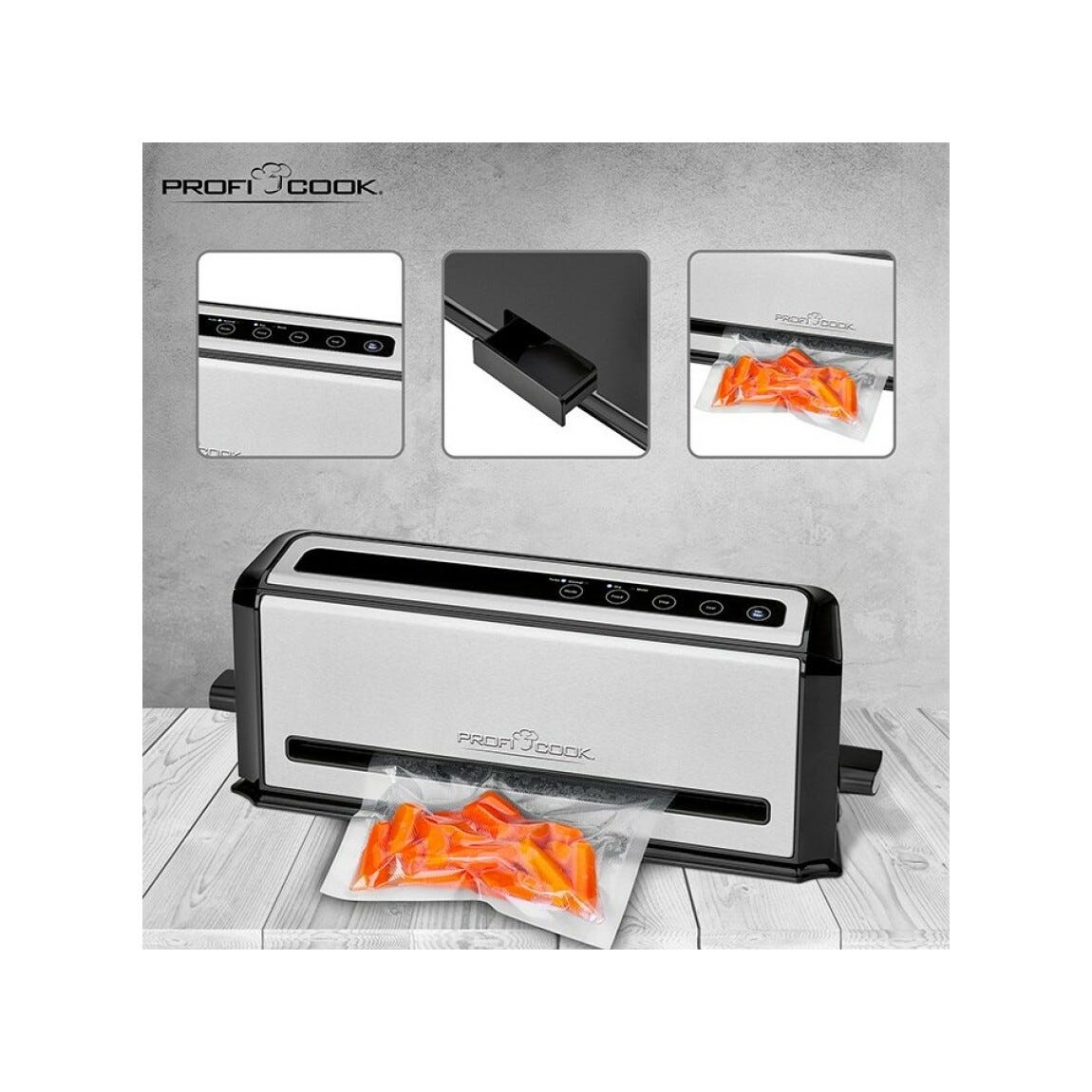 Proficook PCVK1133 Sottovuoto a barra saldante cm. 30 - inox