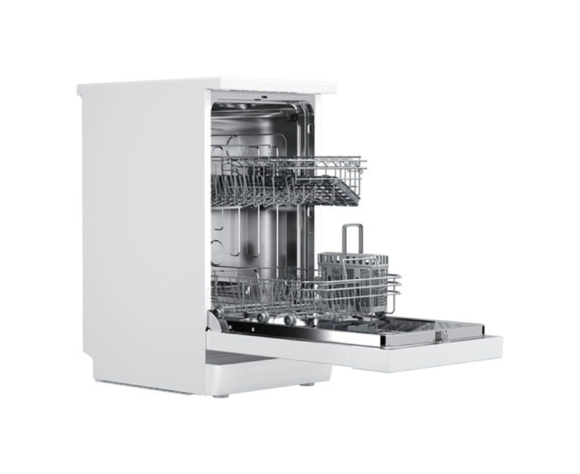 Teka DFS 24650 WH Lavastoviglie a libera installazione cm. 45 - 9 coperti - bianco