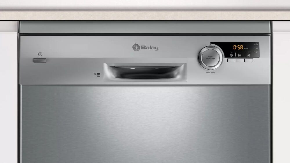 Balay 3VS572IP Lavastoviglie a libera installazione cm. 60 - 13 coperti - inox antimpronta
