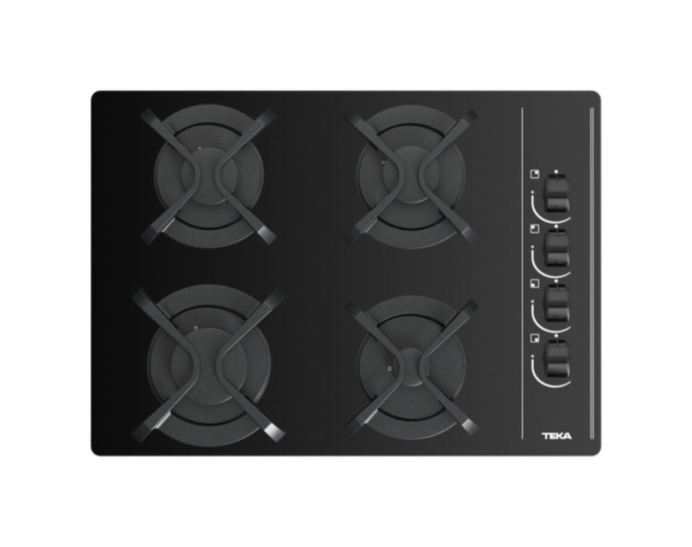 Teka GBC 64003 KBA Piano cottura a gas cm. 60 - vetro nero