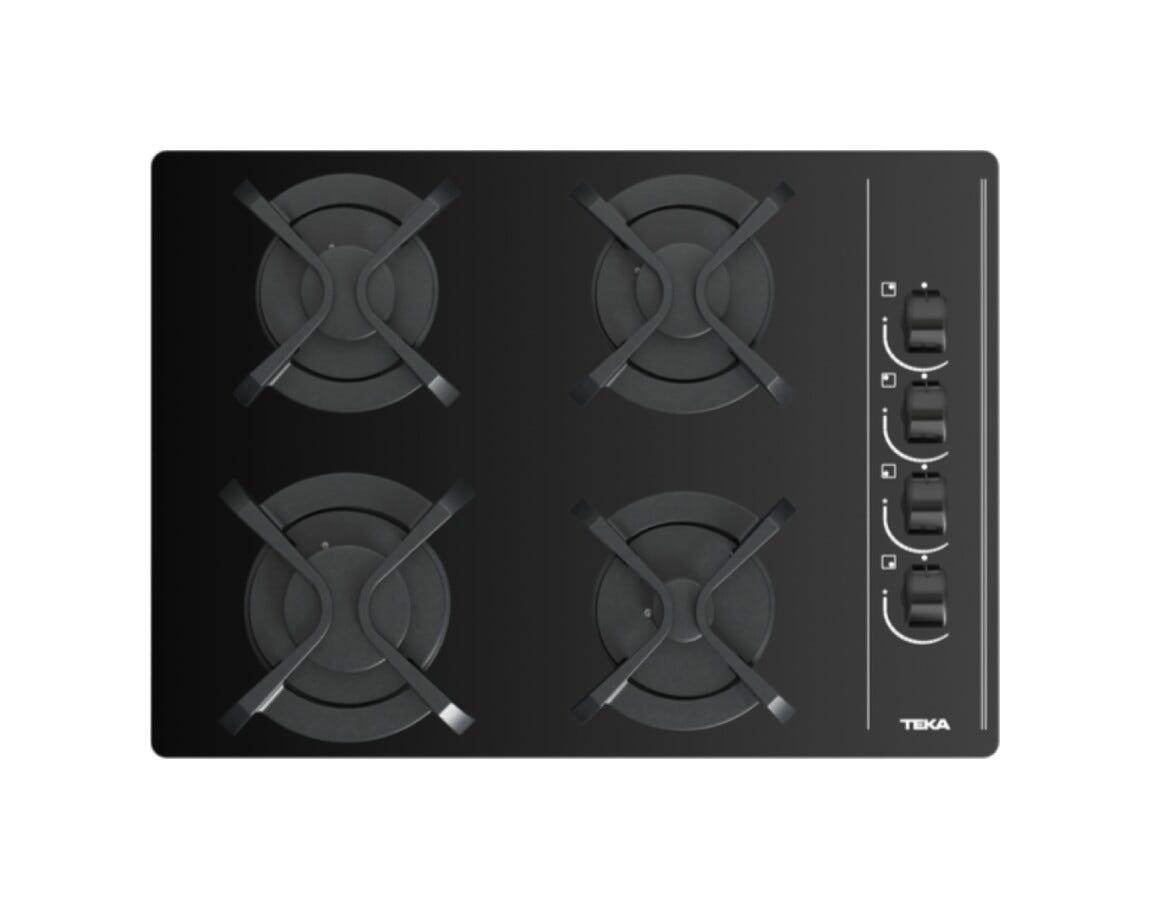 Teka GBC 64003 KBA Piano cottura a gas cm. 60 - vetro nero