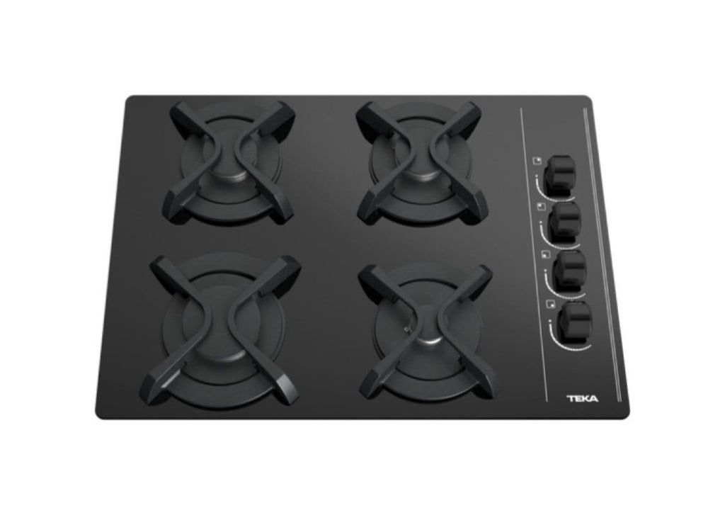 Teka GBC 64003 KBA Piano cottura a gas cm. 60 - vetro nero