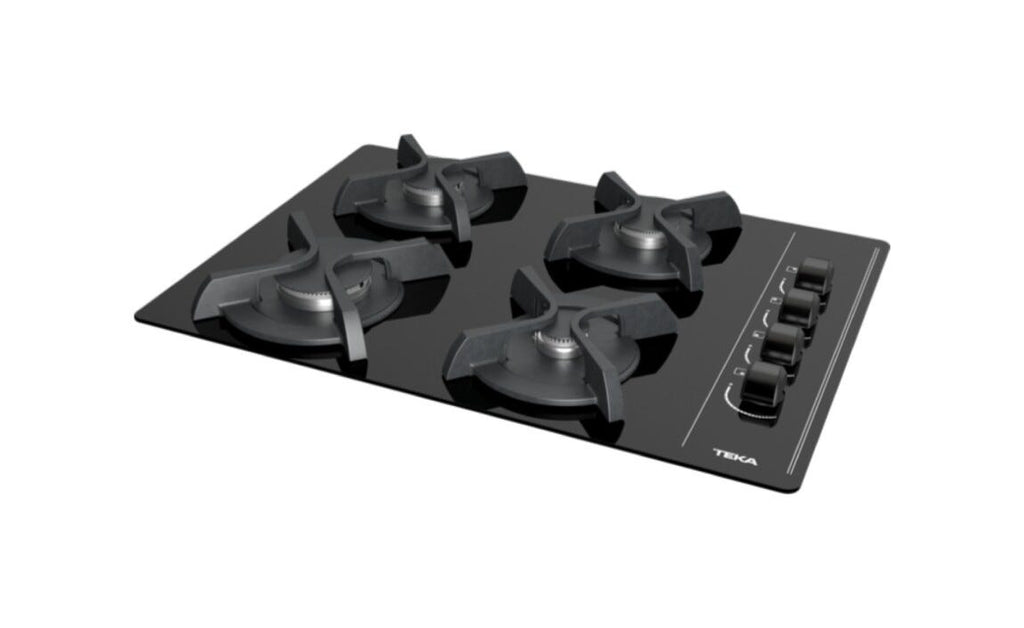 Teka GBC 64003 KBA Piano cottura a gas cm. 60 - vetro nero