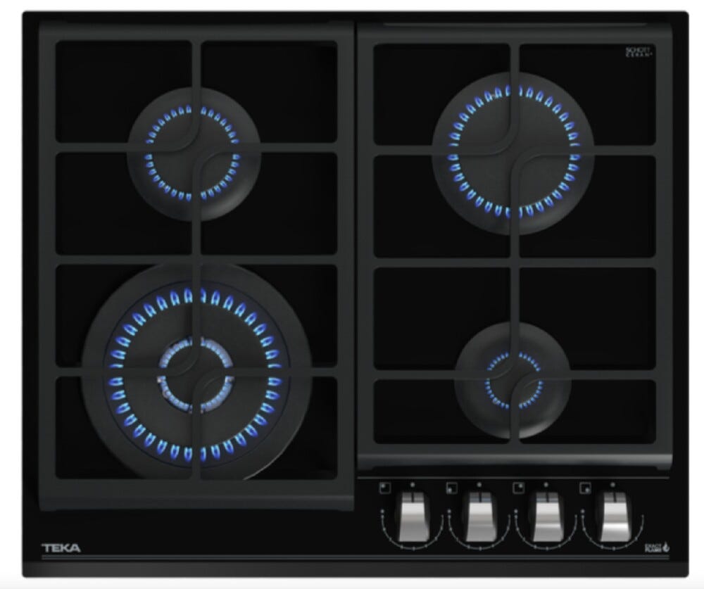 Teka GZC 64320 XBA Piano cottura a gas cm. 60 - vetro nero
