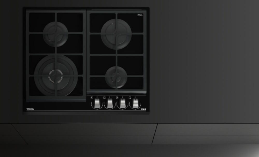 Teka GZC 64320 XBA Piano cottura a gas cm. 60 - vetro nero