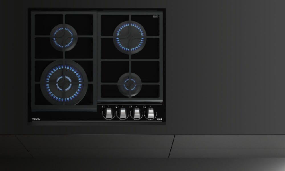 Teka GZC 64320 XBA Piano cottura a gas cm. 60 - vetro nero