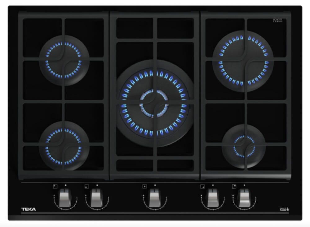 Teka GZC 75330 XBA Piano cottura a gas cm. 70 - vetro nero
