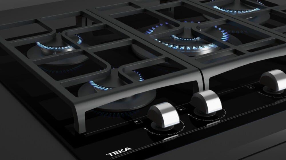 Teka GZC 75330 XBA Piano cottura a gas cm. 70 - vetro nero