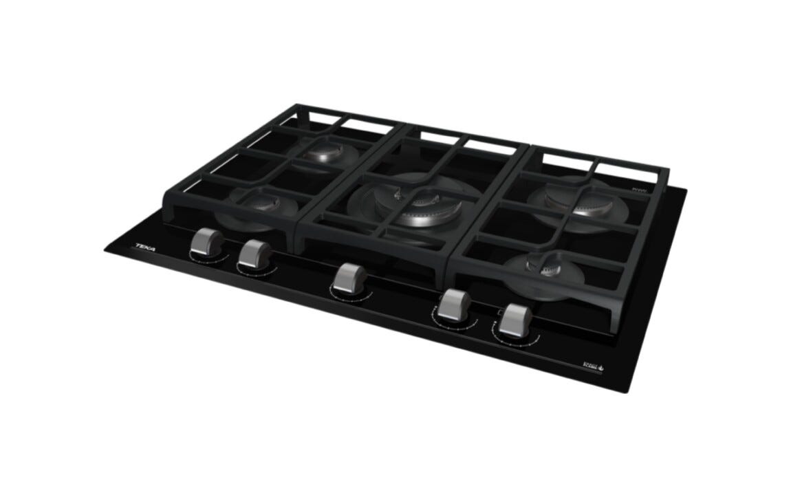 Teka GZC 75330 XBA Piano cottura a gas cm. 70 - vetro nero
