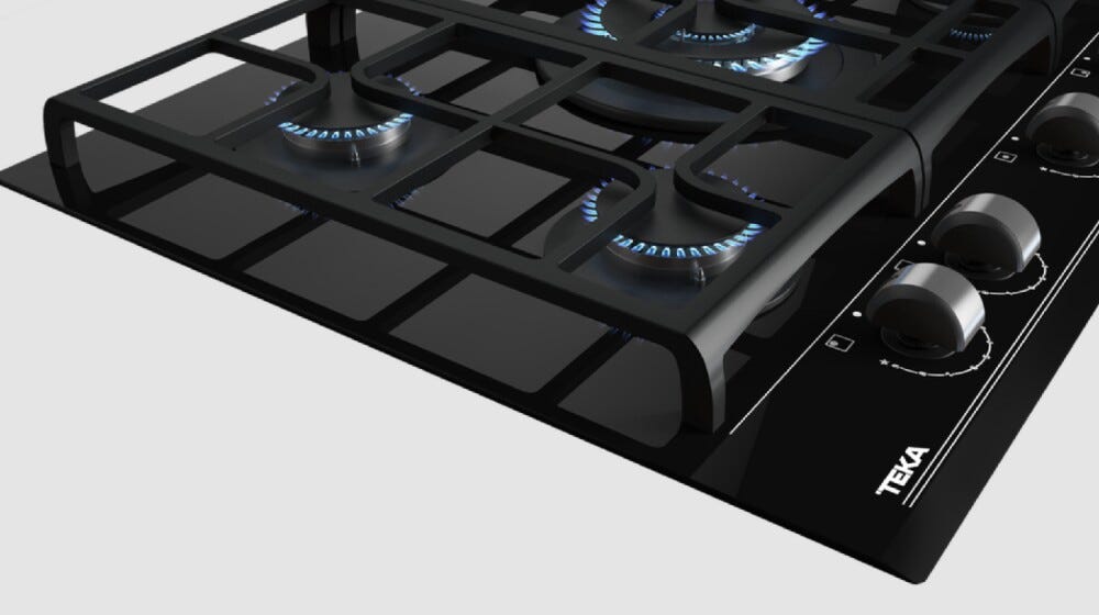 Teka GZC 75330 XBA Piano cottura a gas cm. 70 - vetro nero