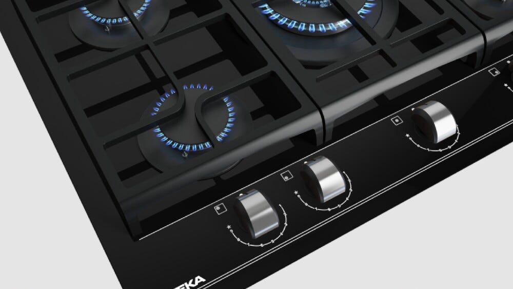 Teka GZC 75330 XBA Piano cottura a gas cm. 70 - vetro nero