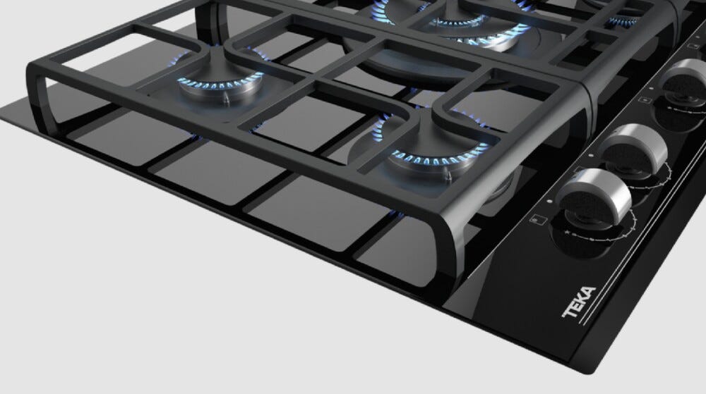 Teka GZC 75330 XBA Piano cottura a gas cm. 70 - vetro nero
