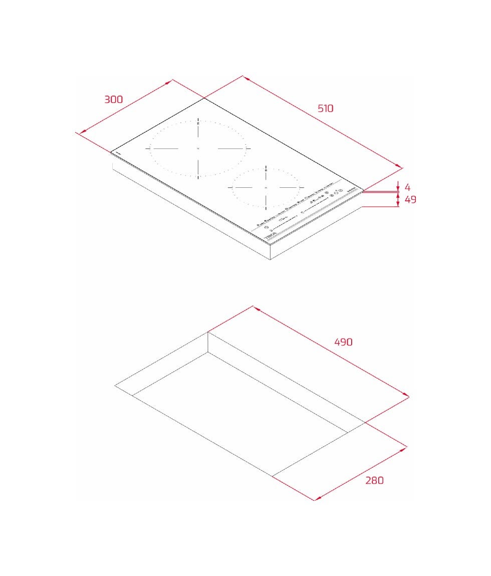 Teka IZC 32600 MST Piano cottura a induzione cm. 30 - vetroceramica nero