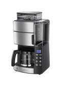 Russell Hobbs Grind and Brew Macchina per caffè americano con caraffa in vetro - inox