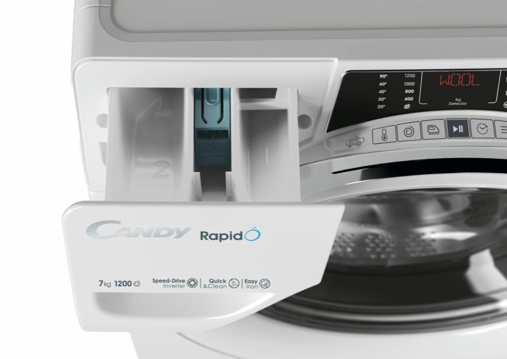 Candy RO4 1274DWMCT/1-S Lavatrice cm. 60 - capacità 7 kg - bianco