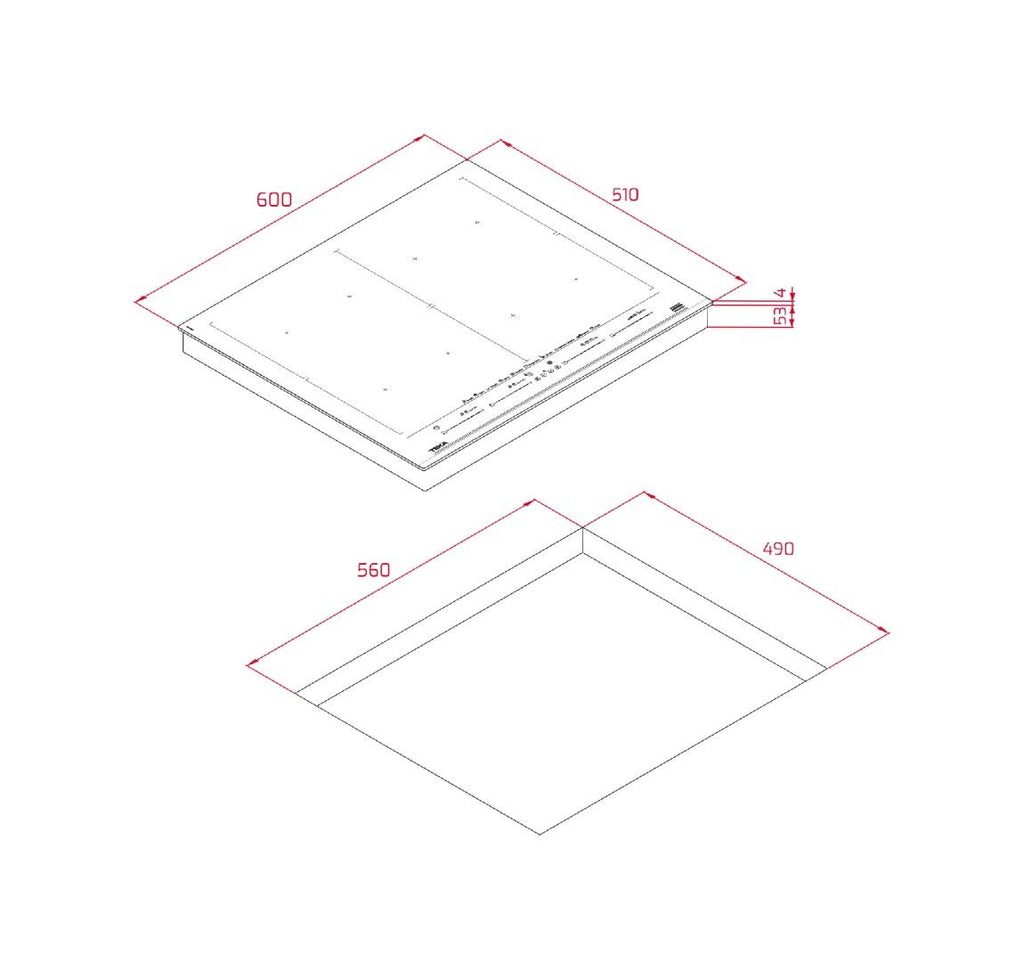 Teka IZF 68780 MST Smart FullFlex Piano cottura a induzione cm. 60 - vetroceramica nero