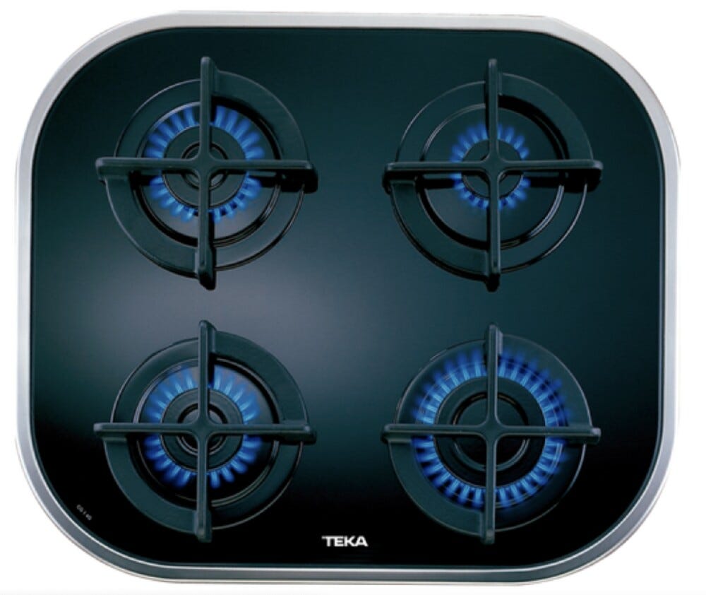 Teka CG.1 4G Nat Piano cottura a gas cm. 59 - vetro nero