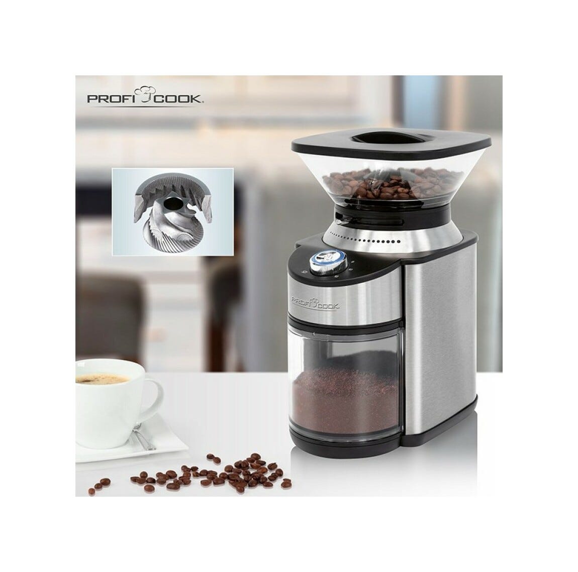 Proficook PCEKM1205 Macina caffè - inox