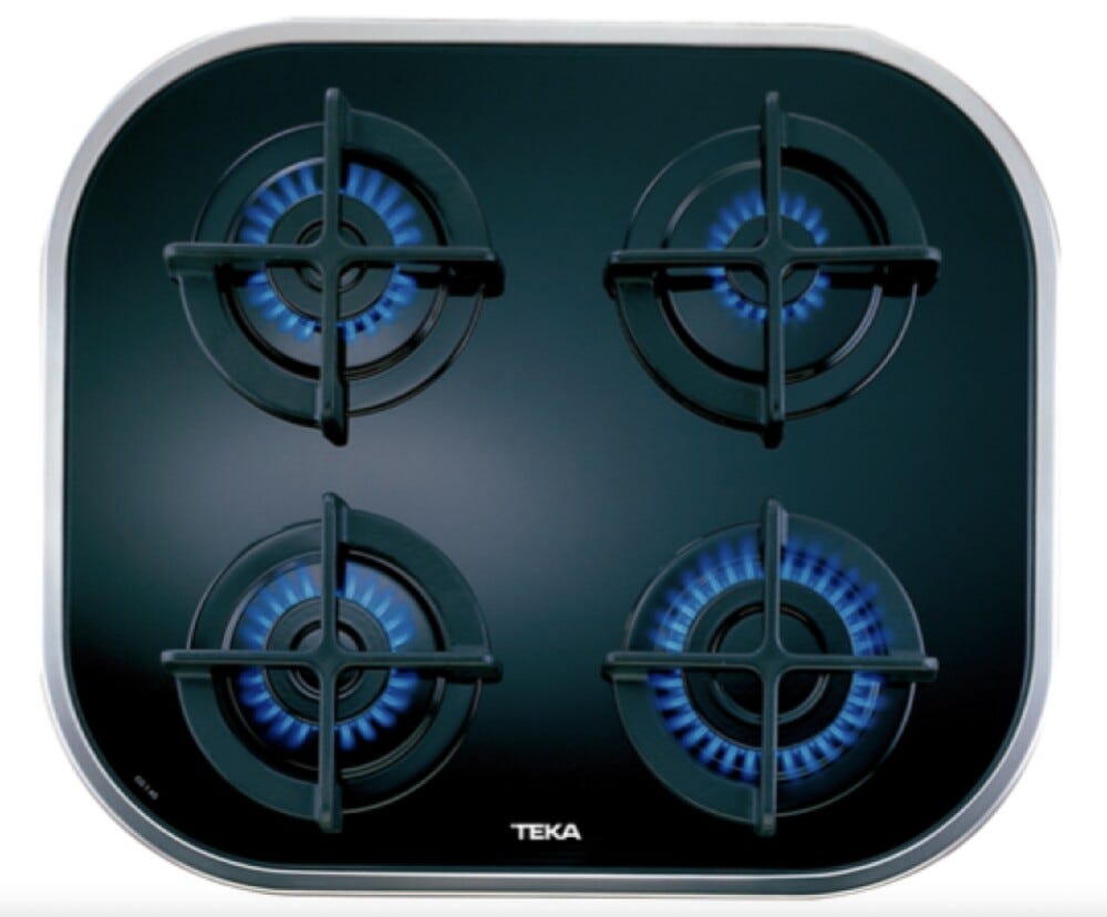 Teka CG.1 4G But Piano cottura a gas cm. 59 - vetro nero