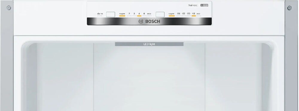 Bosch KGN392LDC Serie 4 Frigorifero con congelatore a libera installazione cm. 60 h. 203 - lt. 368 - inox