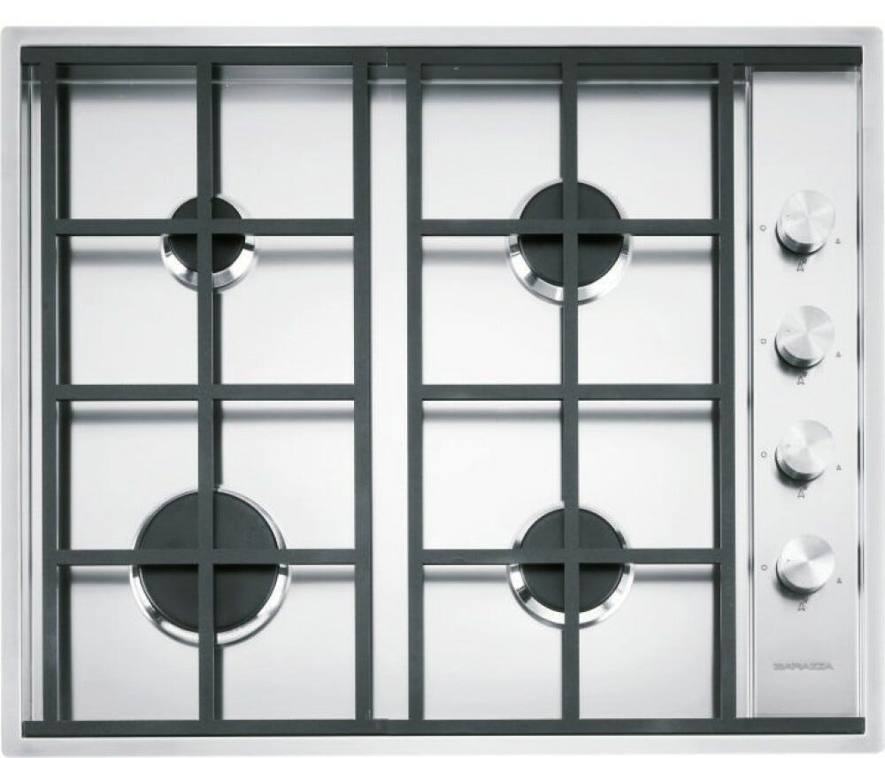 Barazza OUTLET 1PLB4 Piano cottura cm. 65 inox - ARTICOLO NUOVO CON IMBALLO ORIGINALE APERTO