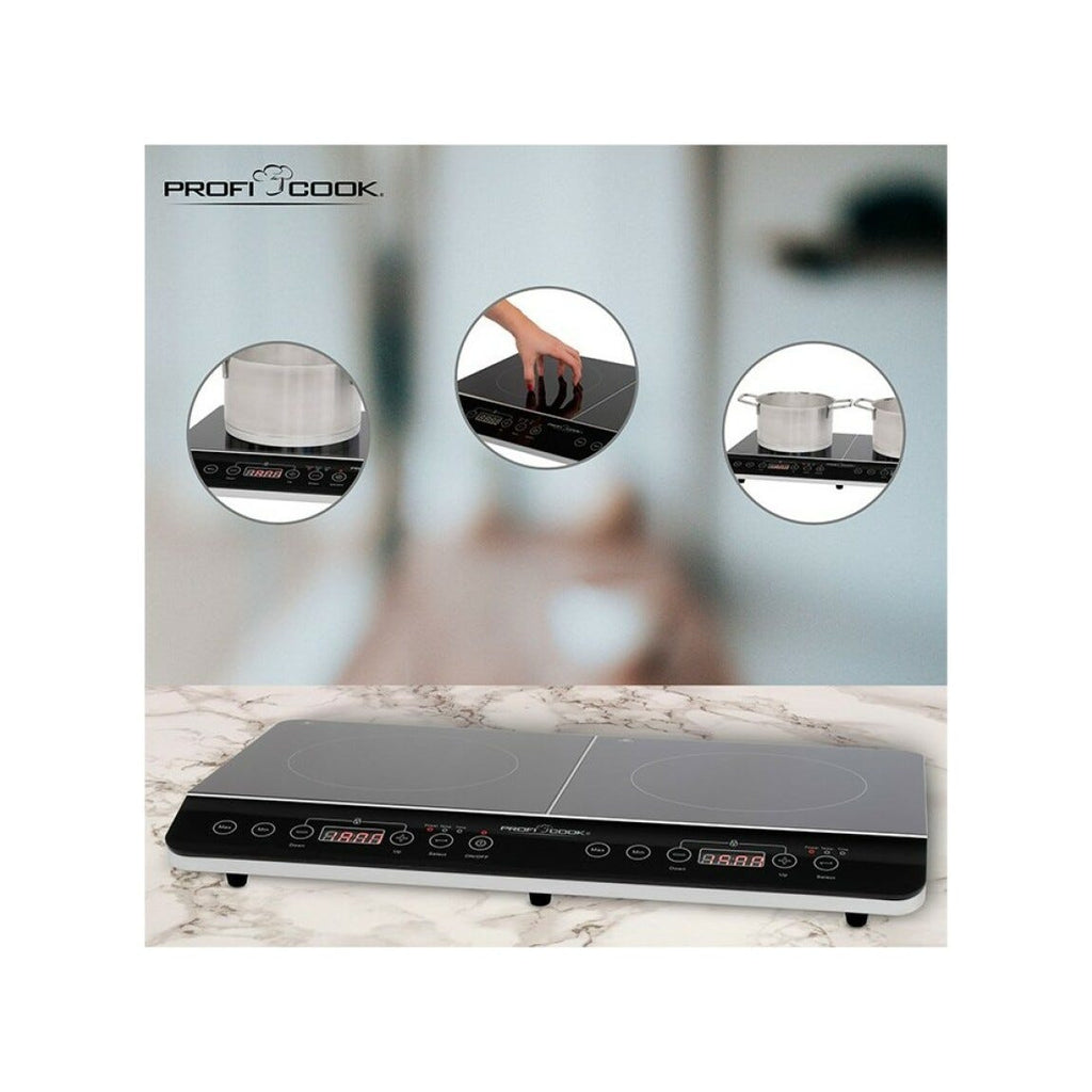 Proficook PCDKI1067 Piastra a induzione da appoggio doppia