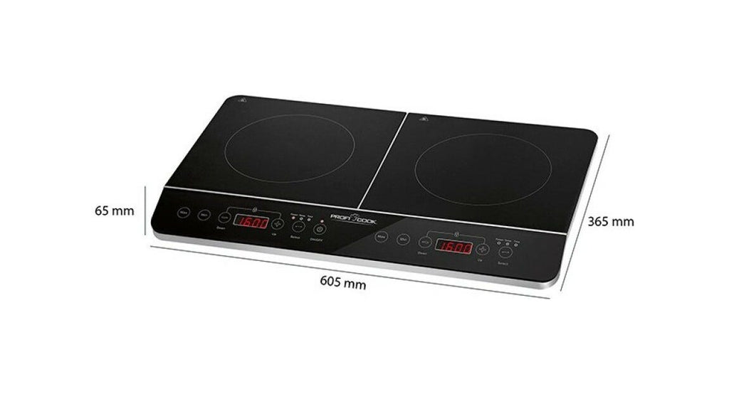 Proficook PCDKI1067 Piastra a induzione da appoggio doppia