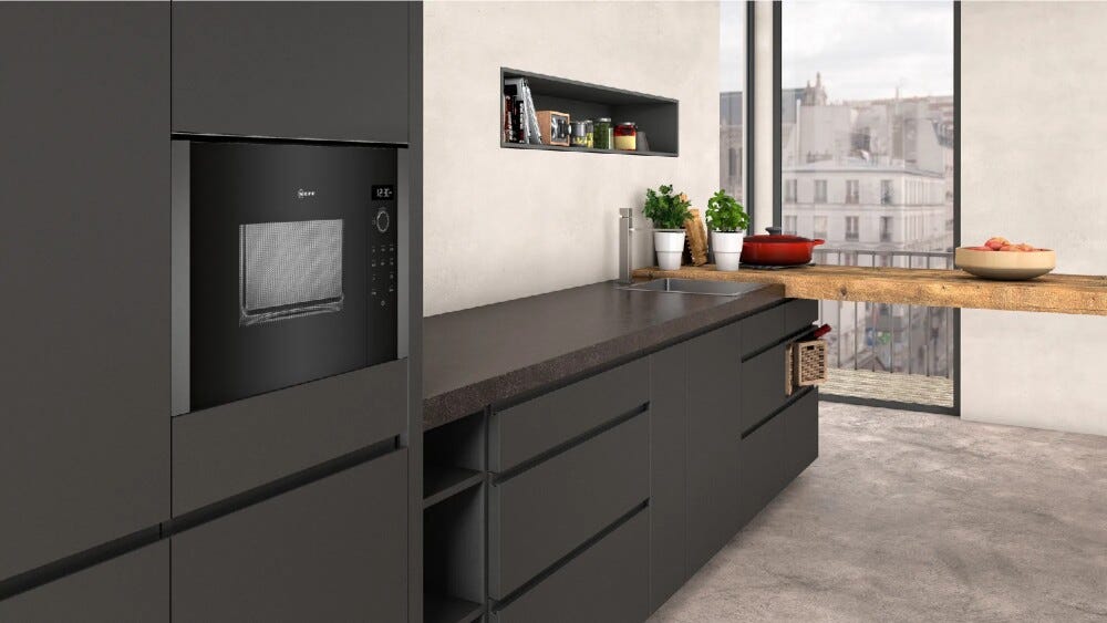 Neff HLAWD23G0 N 50 Forno microonde cm. 59 h. 38 - grigio grafite
