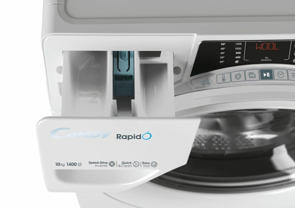 Candy RO14104DWMT/1-S RapidÓ Lavatrice cm. 60 - capacità 10 kg - bianco
