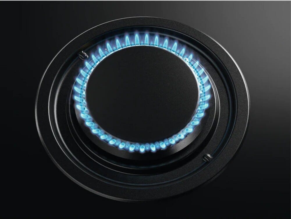 AEG HVB8453IB Piano cottura a gas cm. 80 - vetro nero