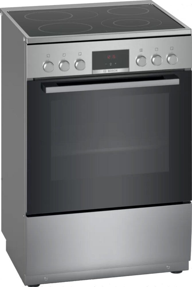 Bosch HKR39A250U Serie 4 Cucina da accosto cm. 60 - 4 zone elettriche + 1 forno elettrico - inox