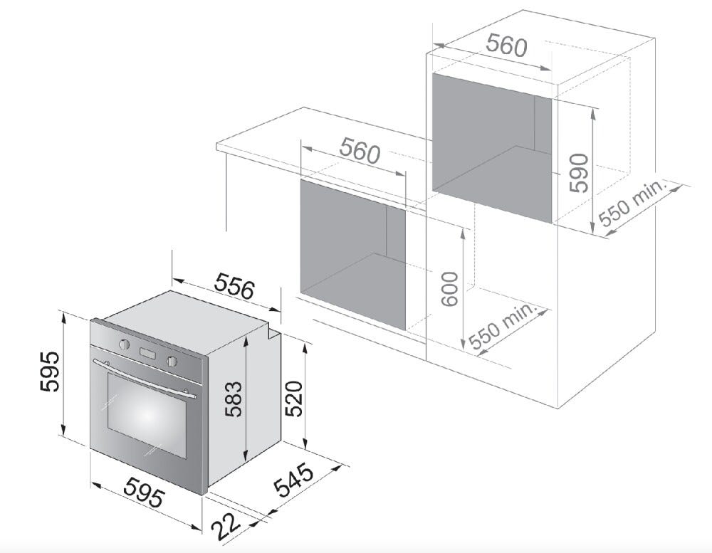 De Longhi FM6BL Family Forno elettrico cm. 60 - bianco