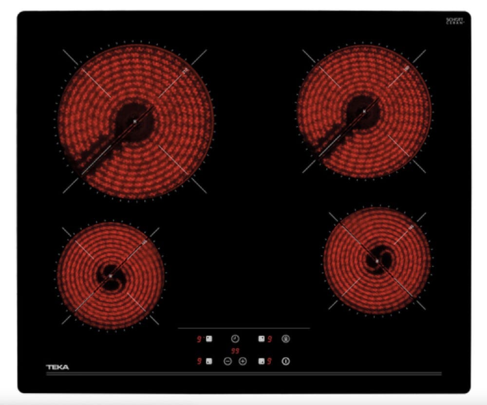 Teka TZ 6415 Piano cottura elettrico cm. 60 - vetroceramica nero