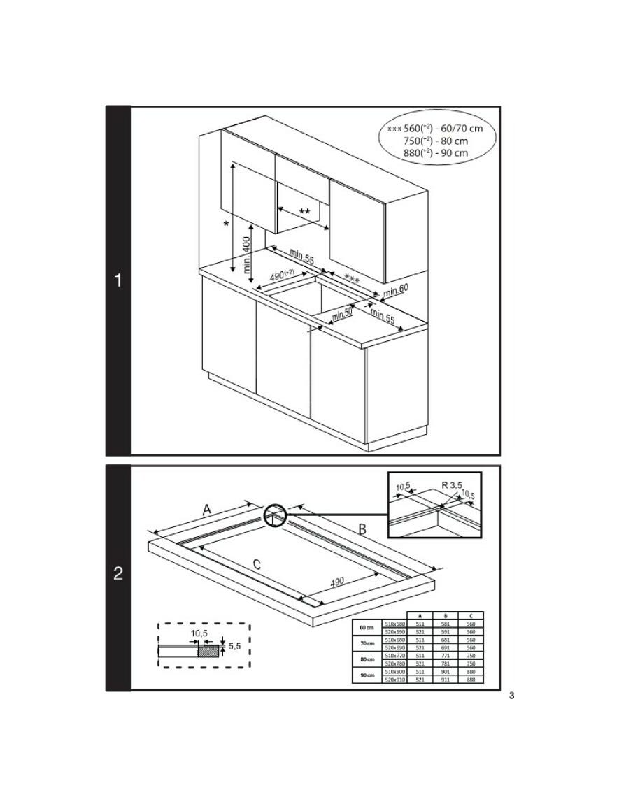 Beko HII64720QUF2T bPRO 500 Piano cottura a induzione cm. 60 - vetroceramica nero