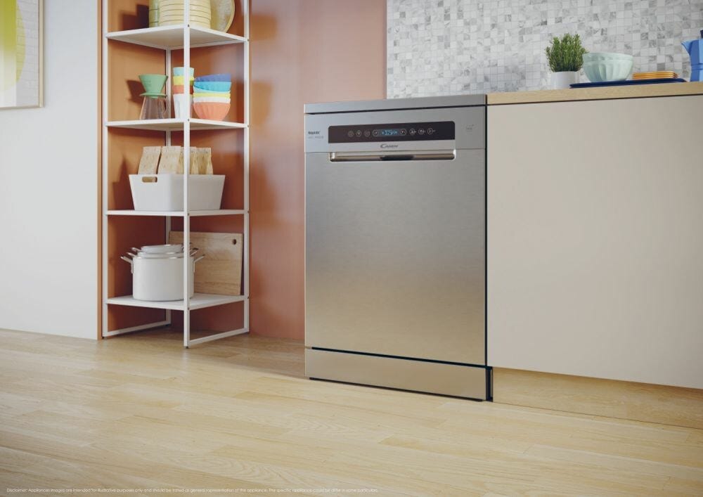 Candy CF 4C6F0X Rapido' Lavastoviglie a libera installazione cm. 60 - 14 coperti - inox