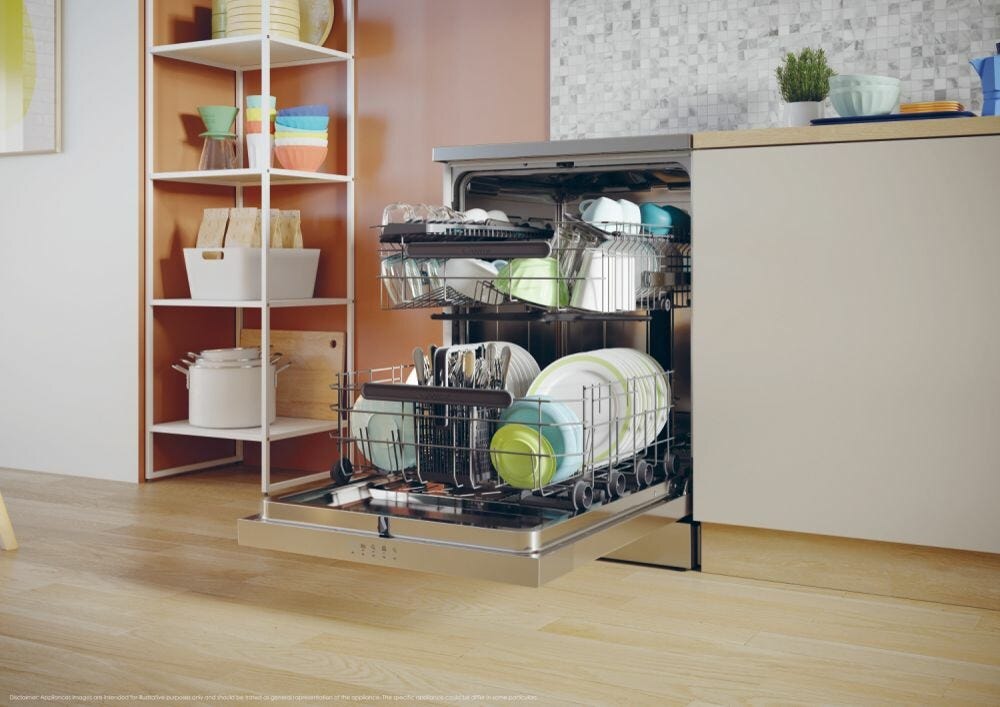 Candy CF 4C6F0X Rapido' Lavastoviglie a libera installazione cm. 60 - 14 coperti - inox