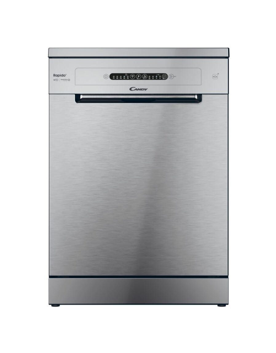 Candy CF 4E7L0X Rapido' Lavastoviglie a libera installazione cm. 60 - 14 coperti - inox