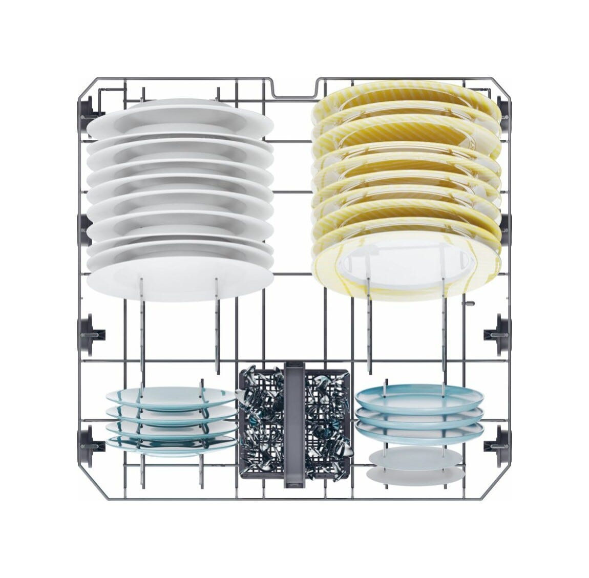 Candy CF 4E7L0W Rapido' Lavastoviglie a libera installazione cm. 60 - 14 coperti - bianco