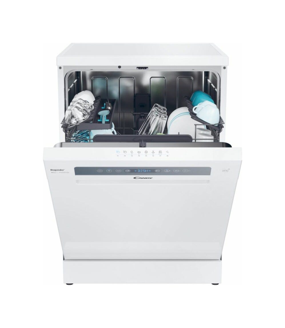 Candy CF 4C6F0W Rapidò Lavastoviglie a libera installazione cm. 60 - 14 coperti - bianco