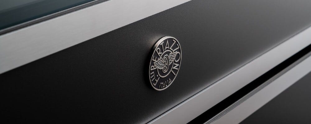 Bertazzoni HER105I2ENET Heritage Cucina da accosto cm. 100 - 5 zone induzione + 2 forni elettrici - scaldavivande - nero opaco