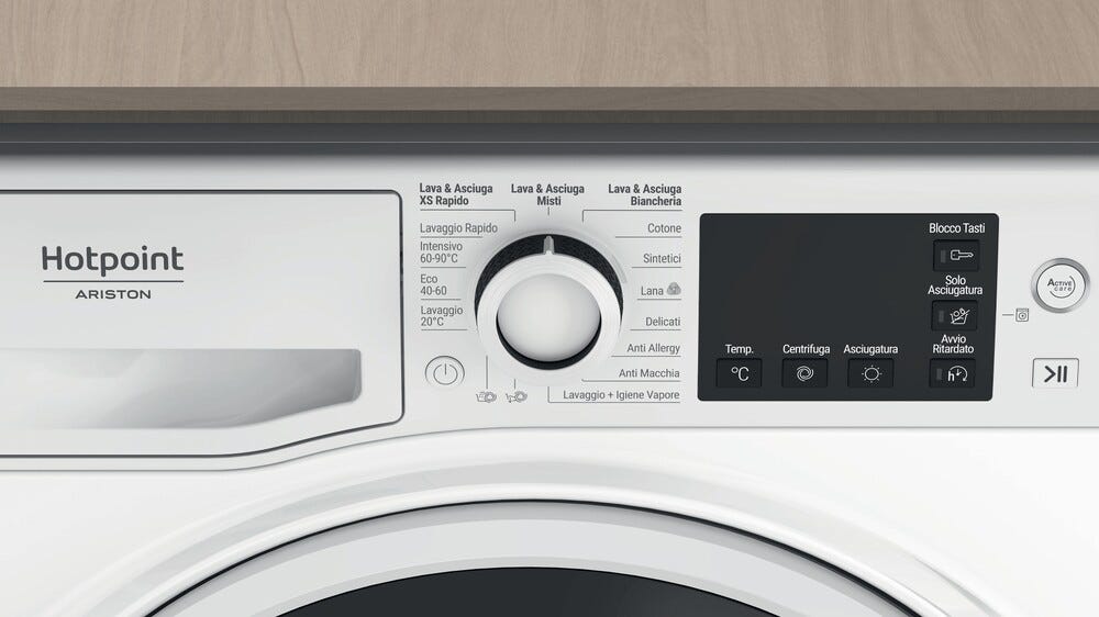 Hotpoint Ariston NDB 10736 WA IT Lavasciuga cm. 60 - lavaggio 10 kg - asciugatura 7 kg - bianco