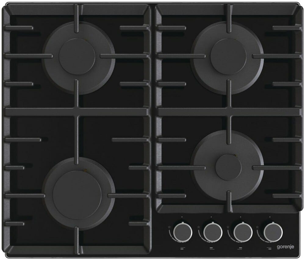 Gorenje GT642AB Piano cottura a gas cm. 60 - nero