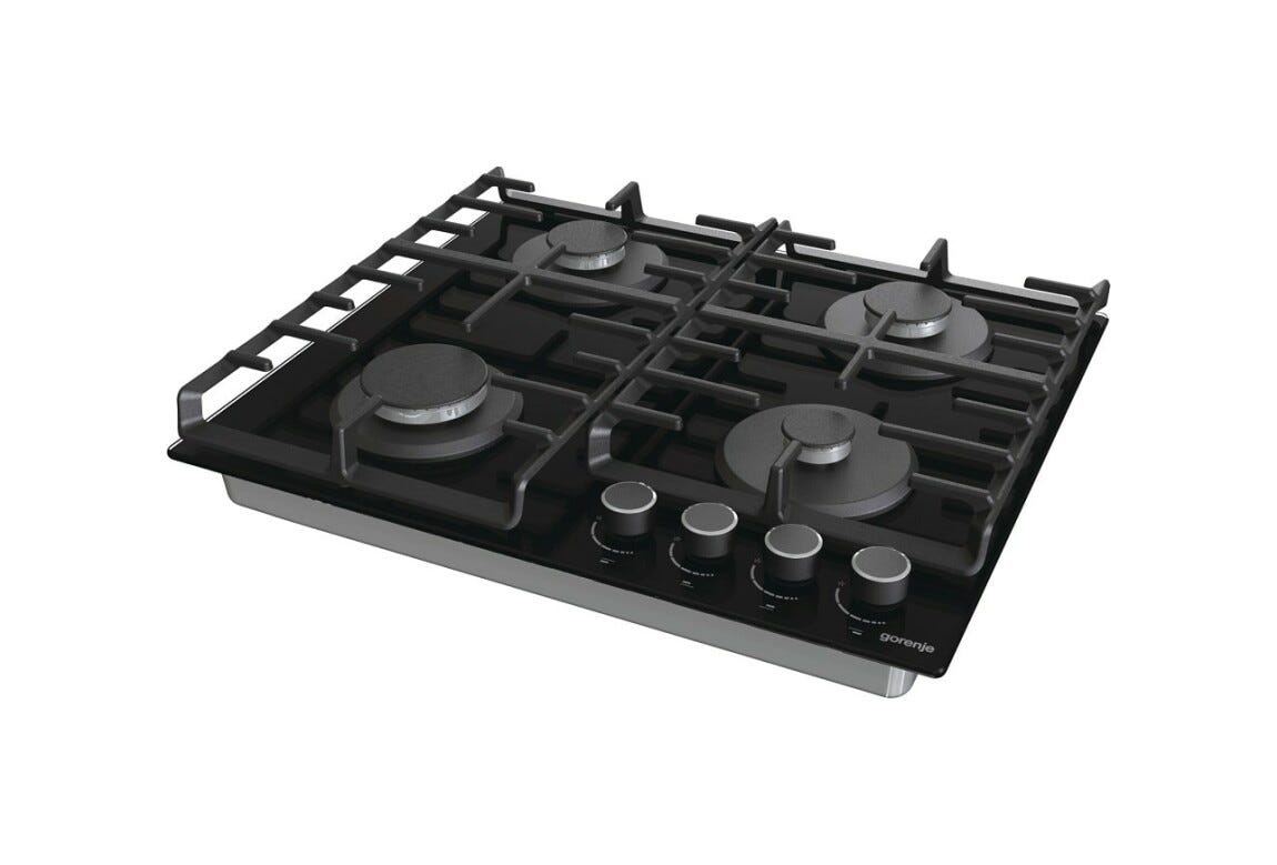 Gorenje GT642AB Piano cottura a gas cm. 60 - nero