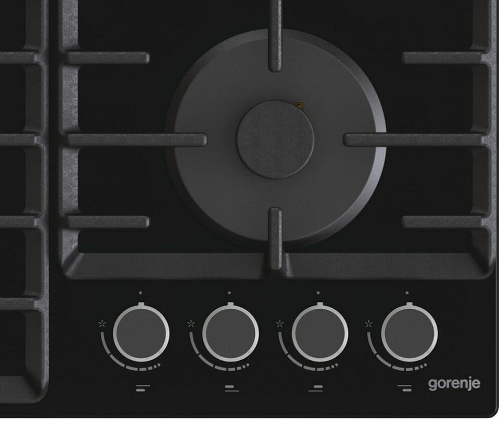 Gorenje GT642AB Piano cottura a gas cm. 60 - nero