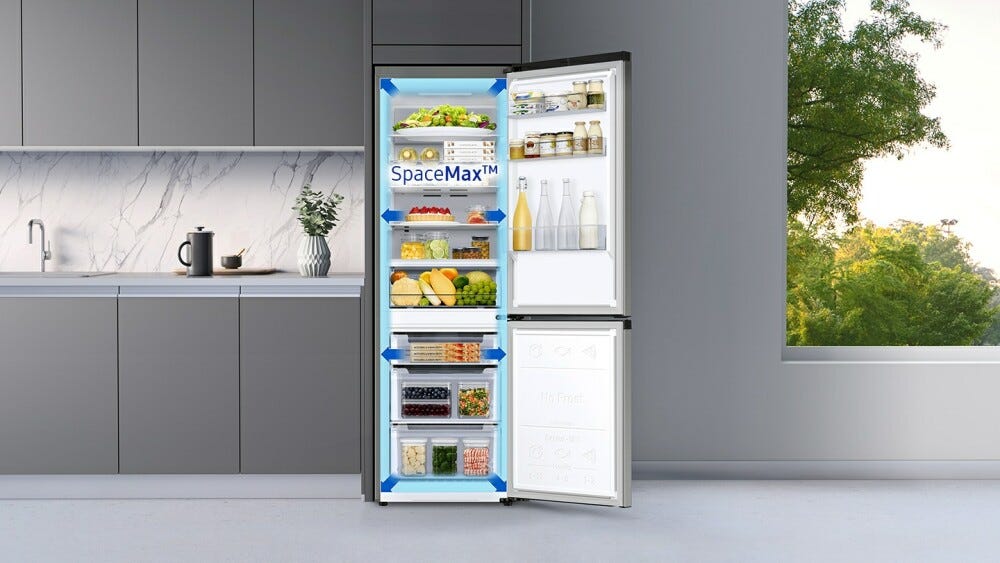 Samsung RB33B610EWW Frigorifero con congelatore a libera installazione - cm. 60 h 185 - lt. 344 - bianco