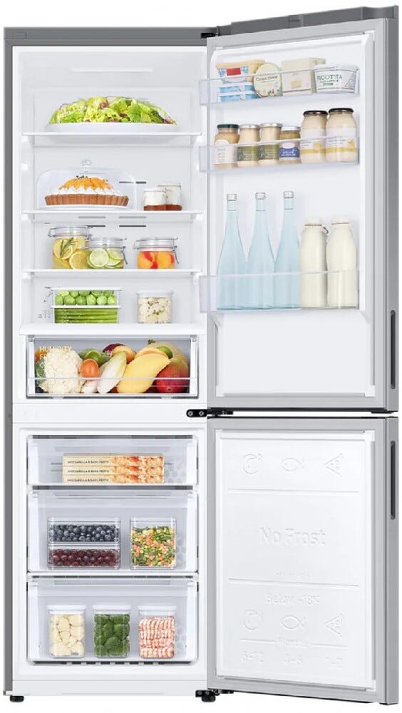 Samsung RB33B610ESA/EF Frigorifero con congelatore a libera installazione - cm. 60 h 185 - lt. 344 - silver