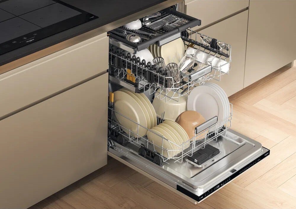 Whirlpool W7I HP42 L Lavastoviglie integrata totale cm. 60 - 15 coperti